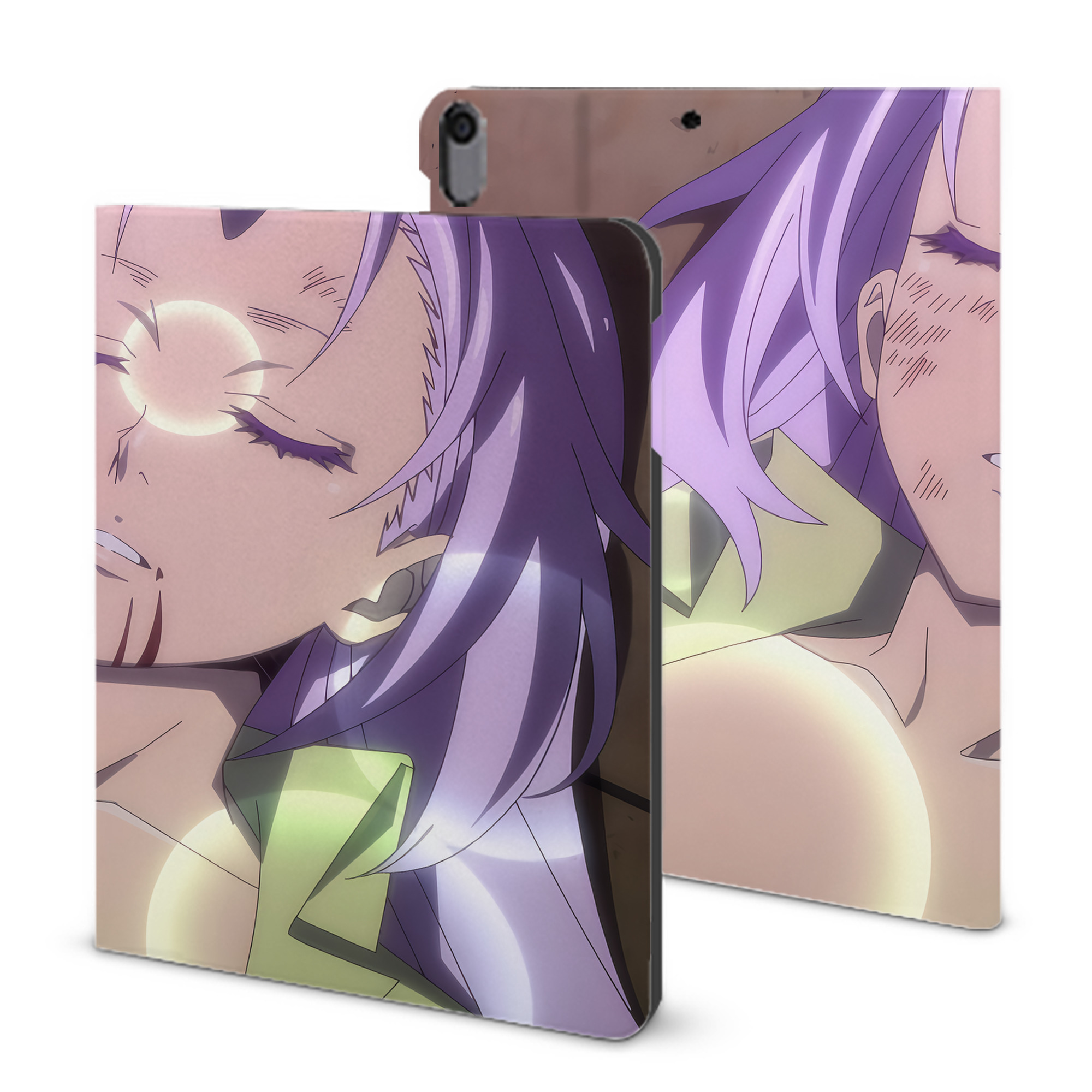 （画像用） 転スラ Regarding Reincarnated to Slime IPad ケース ブック型 PUレザー TPU 耐衝撃 軽量 薄型 ペン収納なし 全面保護 IPad 各モデル対応